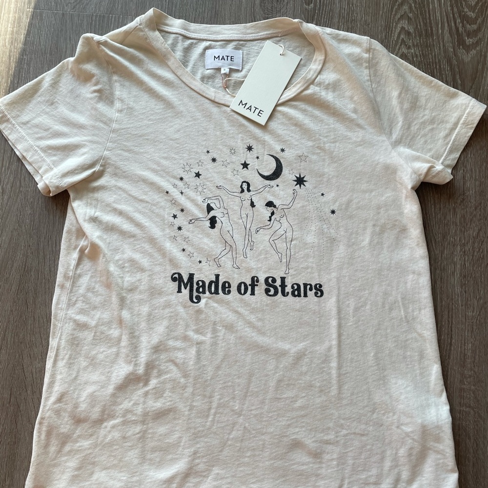 Sm White Mate the Label Made of Stars T-shirt
